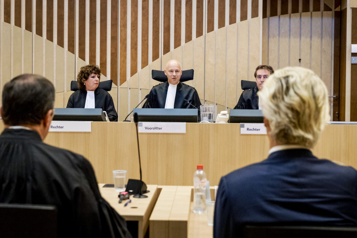 Wilders in verweer tegen zijn vervolging