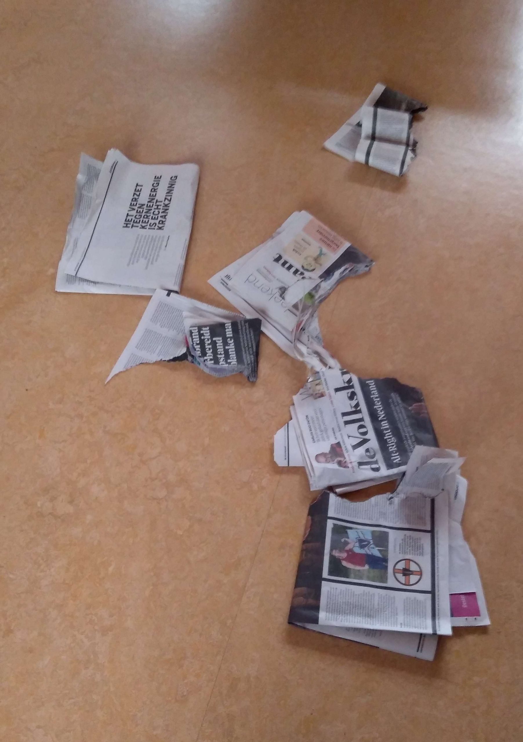 verscheurde volkskrant